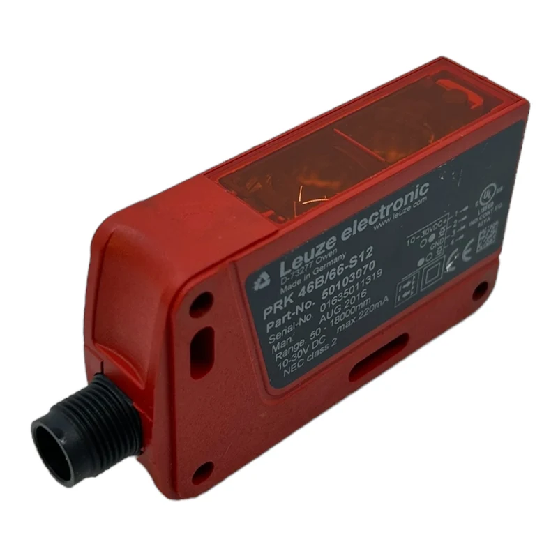 Leuze PRK46B/66-S12 Reflexionslichtschranke für industriellen Einsatz 10-30V DC