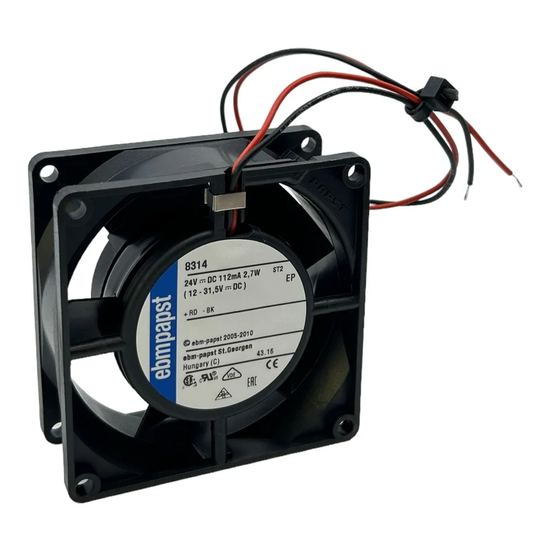 EBM Papst 8314 Axiallüfter für industriellen Einsatz 24V DC 112mA 2,7W