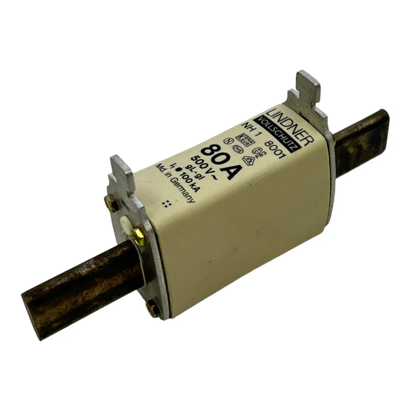 Lindner NH1 NH-Sicherunseinsatz für industriellen Einsatz 500V 100kA 80A