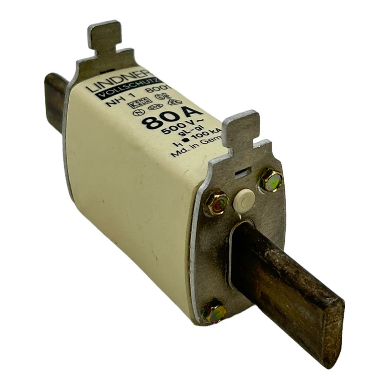 Lindner NH1 NH-Sicherunseinsatz für industriellen Einsatz 500V 100kA 80A