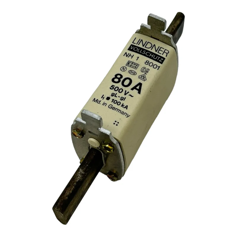 Lindner NH1 NH-Sicherunseinsatz für industriellen Einsatz 500V 100kA 80A