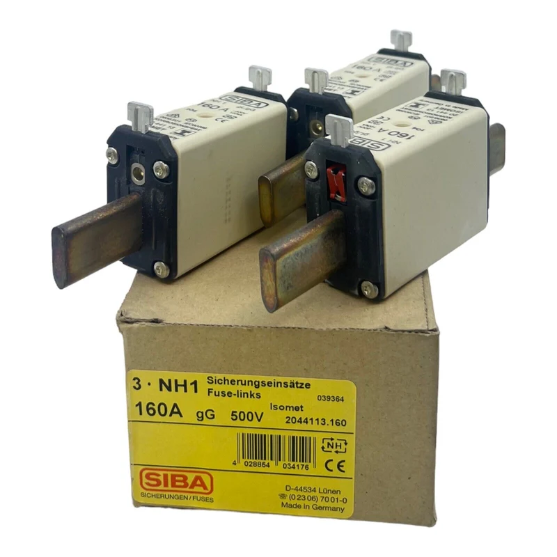 SIBA NH1 2044113.160 Sicherungseinsätze 160A 500V 120kA VE:3 stk