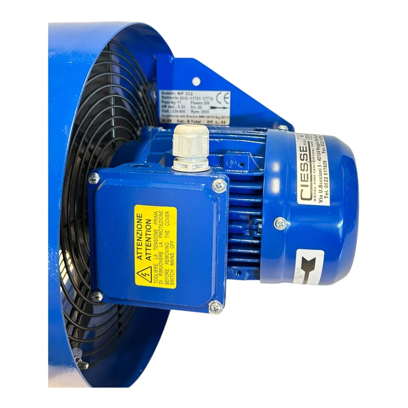 Elvem MP302 Lüfter 230/400V 50Hz 0,55kW 2,45-1,42A für industriellen Einsatz