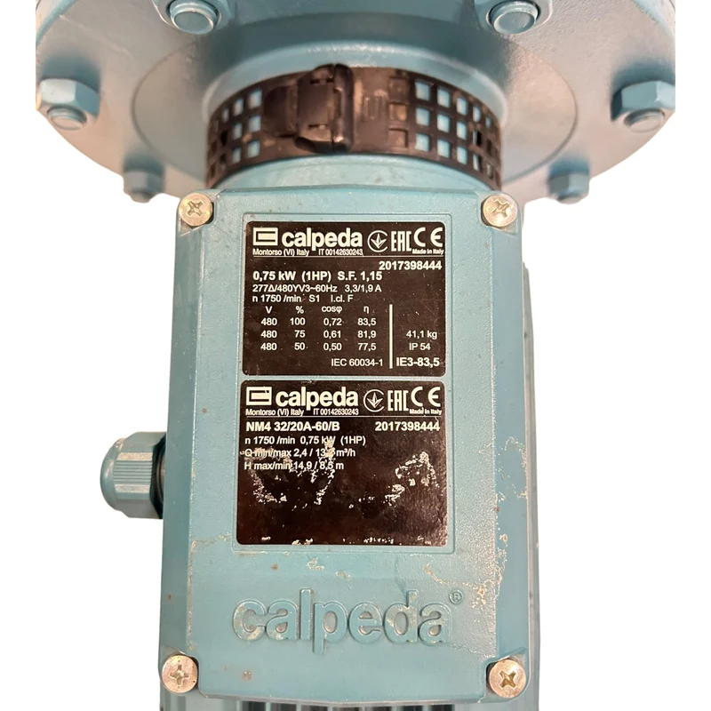 Calpeda NM4 32/20A-60/B Wasserpumpe 0,75kW für industriellen Einsatz Pumpen