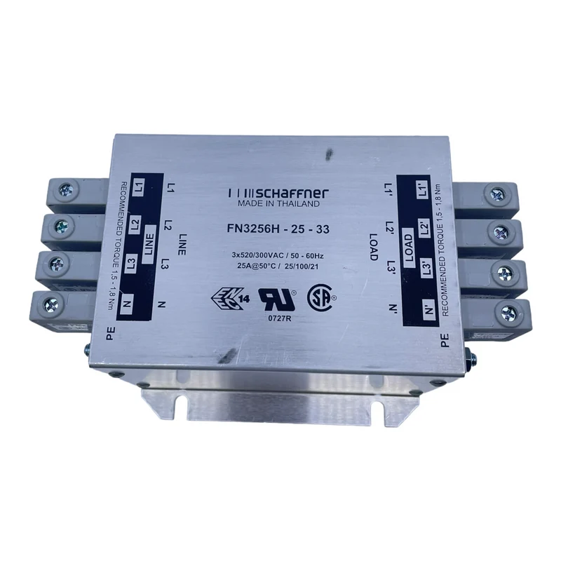 Schaffner FN3256H-25-33 Leistungsfilter 3x520/300V AC für industriellen Einsatz