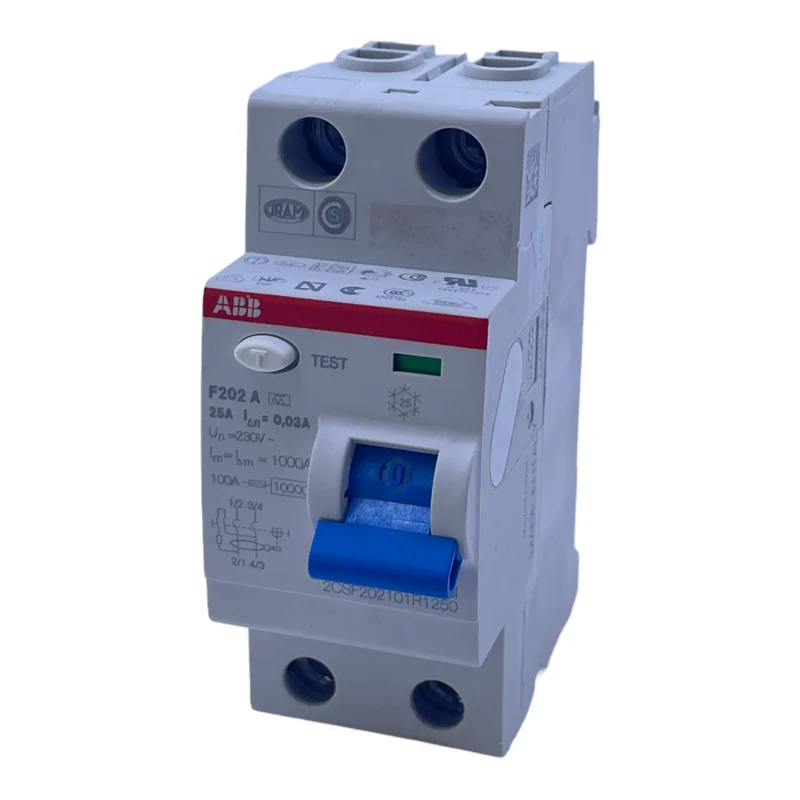 ABB F202 A Schutzschalter 25A 230V für industriellen Einsatz Schutzschalter