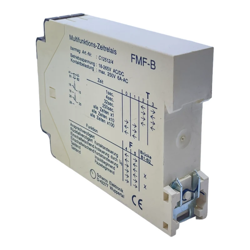 Scharco FMF-B Zeitrelais 18-265V AC/DC max. 250V 6A-AC für industriellen Einsatz