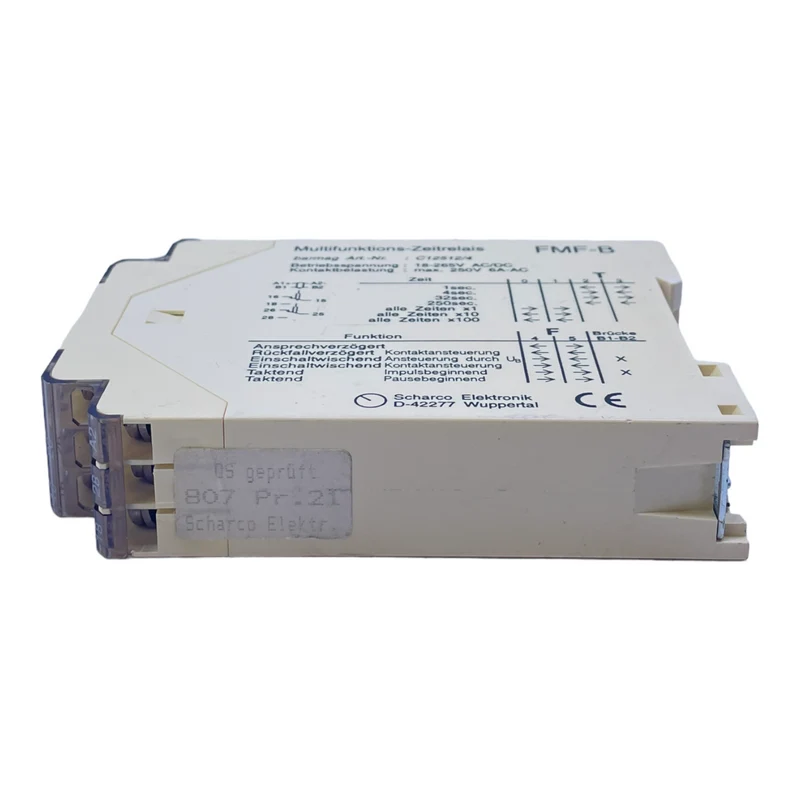 Scharco FMF-B Zeitrelais 18-265V AC/DC max. 250V 6A-AC für industriellen Einsatz
