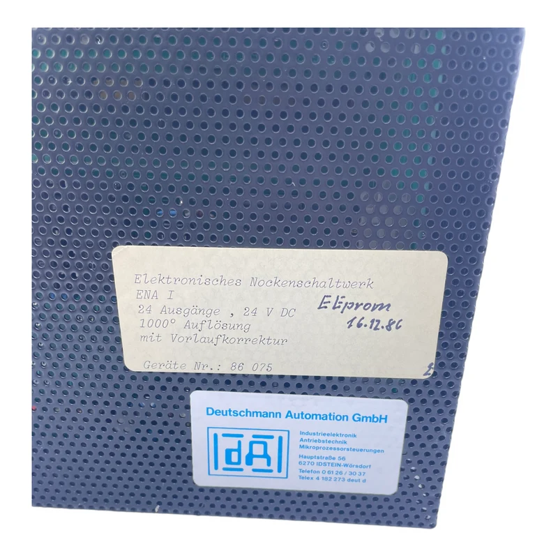 Deutschmann Automation ENA I Elektronisches Nockenschaltwerk 24V DC Schaltwerk