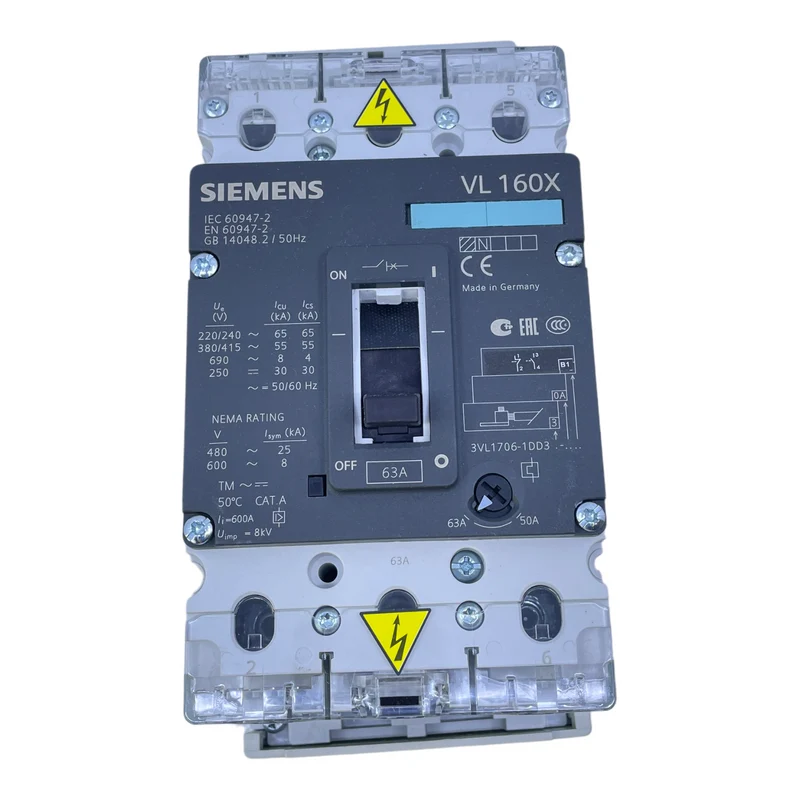 Siemens 3VL1706-1DD33-0AA0 Leistungsschalter für industriellen Einsatz 50/60Hz