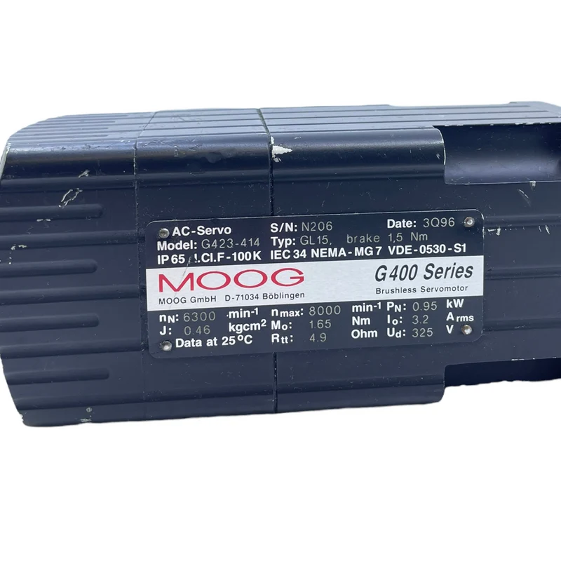Moog GL15 Servomotor mit Getriebe für industriellen Einsatz 325V 0,95kW Motor