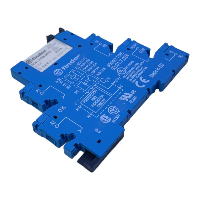 Finder 34-51.7024.0010 Hilfskontaktblock für Industriellen Einsatz 24V 6A Finder