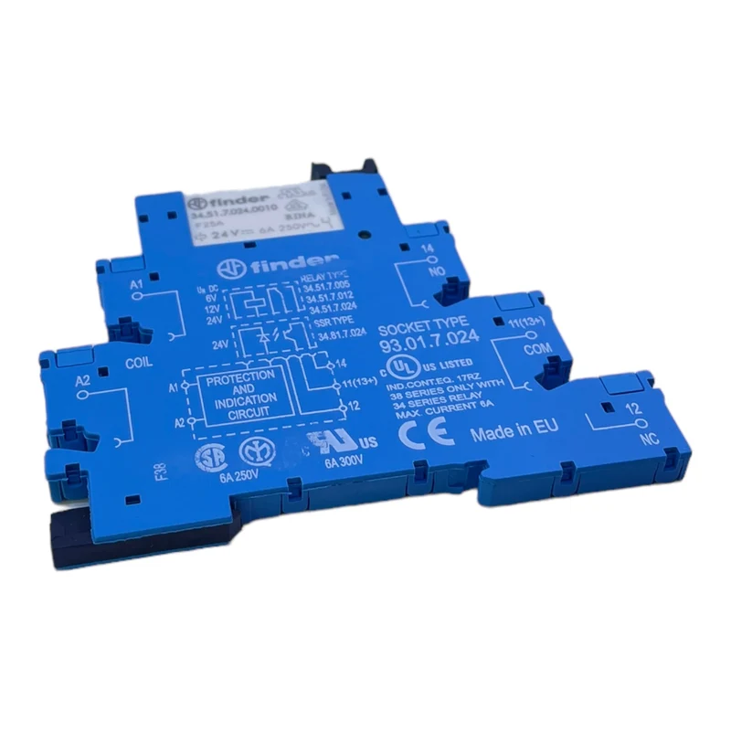 Finder 34-51.7024.0010 Hilfskontaktblock für Industriellen Einsatz 24V 6A Finder