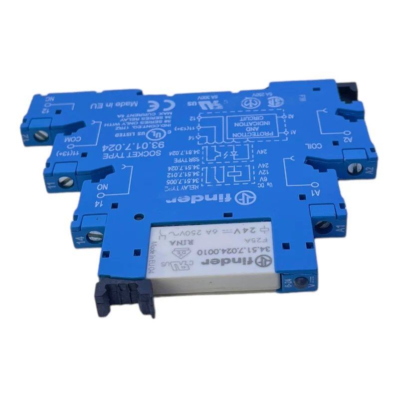Finder 34-51.7024.0010 Hilfskontaktblock für Industriellen Einsatz 24V 6A Finder