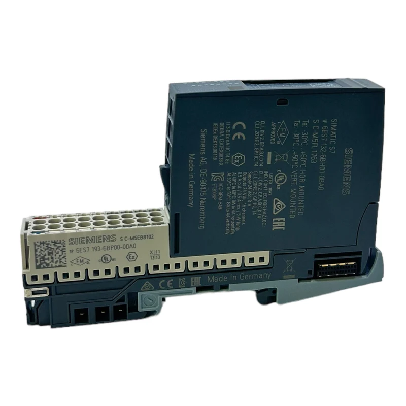 Siemens 6ES7132-6BH01-0BA0 Erweiterungsmodul +6ES7193-6BP00-0DA0 24V DC 0,5A
