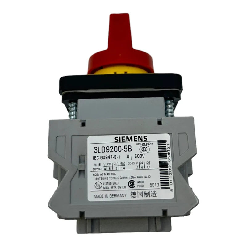 Siemens 3LD9200-5B Hauptschalter für industriellen Einsatz 3LD9200-5B Siemens