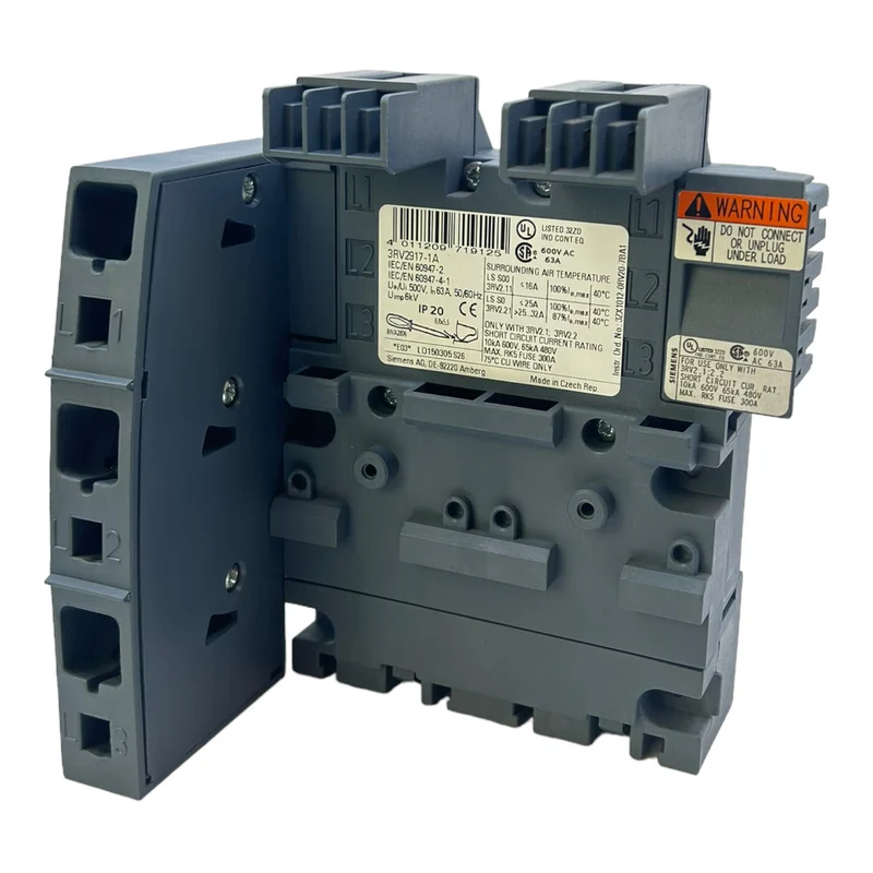 Siemens 3RV2917-1A 3-Phasen-Sammelschiene 50/60Hz 63A für industriellen Einsatz