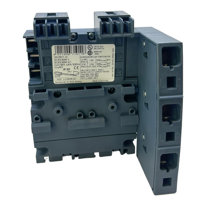 Siemens 3RV2917-1E 3-Phasen-Sammelschiene 50/60Hz 63A für industriellen Einsatz