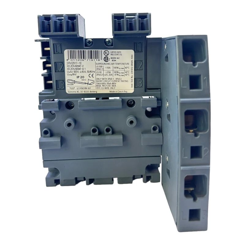 Siemens 3RV2917-1E 3-Phasen-Sammelschiene 50/60Hz 63A für industriellen Einsatz