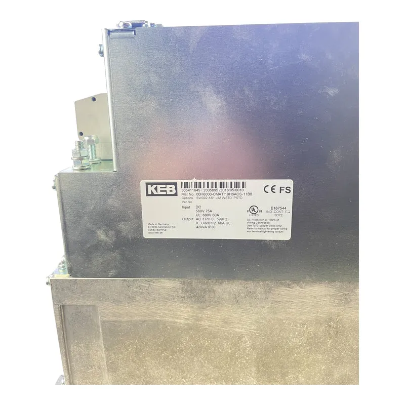 KEB Combivert Frequenzumrichter 00H6000CMAT/19H6ACS-11B0 42kVA IP20 Combivert