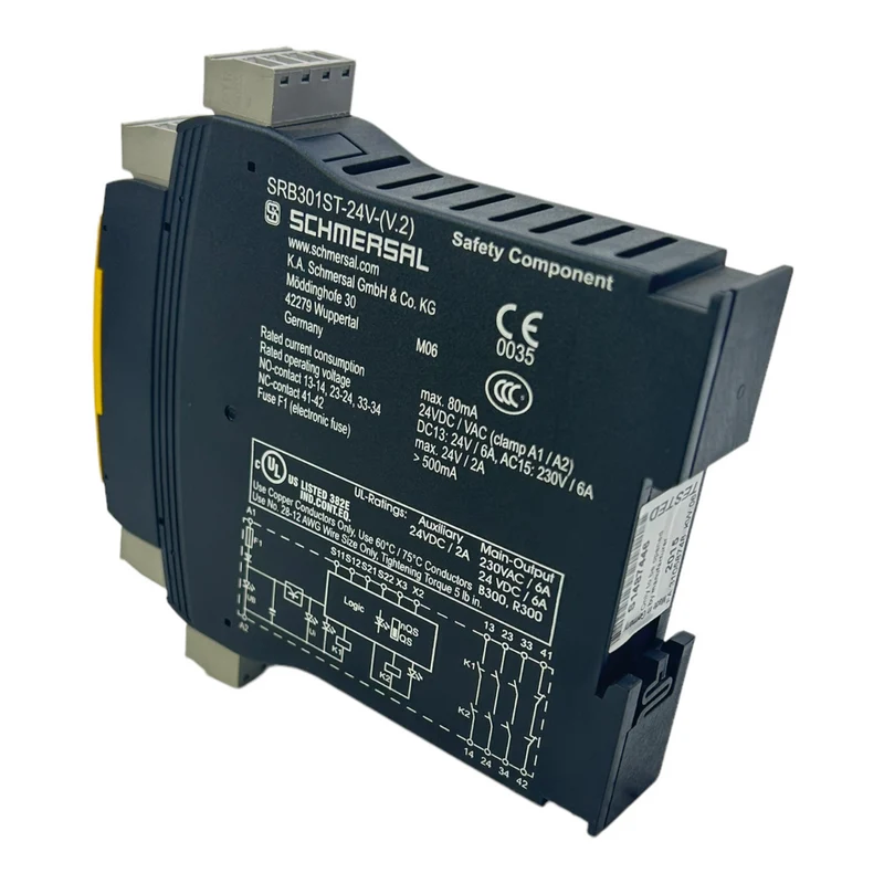 Schmersal SRB301ST-2V Sicherheitsrelais für industriellen Einsatz 24VDC 80mA