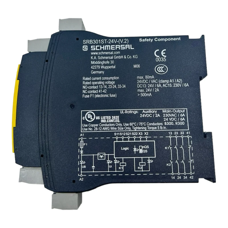 Schmersal SRB301ST-2V Sicherheitsrelais für industriellen Einsatz 24VDC 80mA