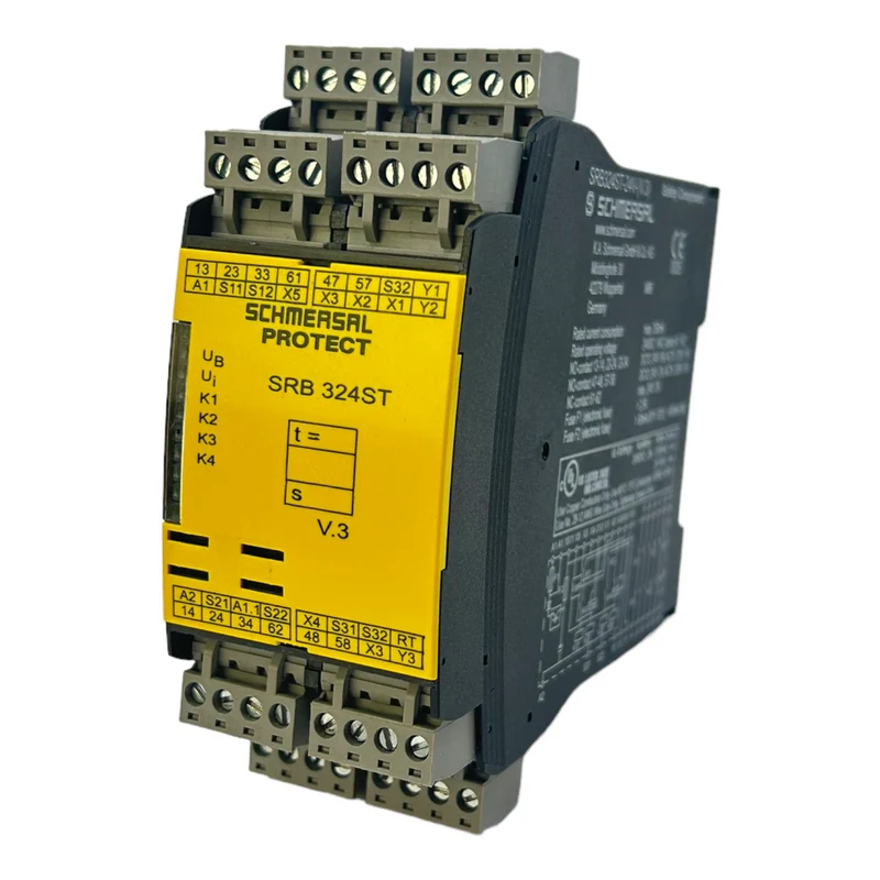 Schmersal SRB324ST-24V Sicherheitsrelais 350mA 24VDC für industriellen Einsatz