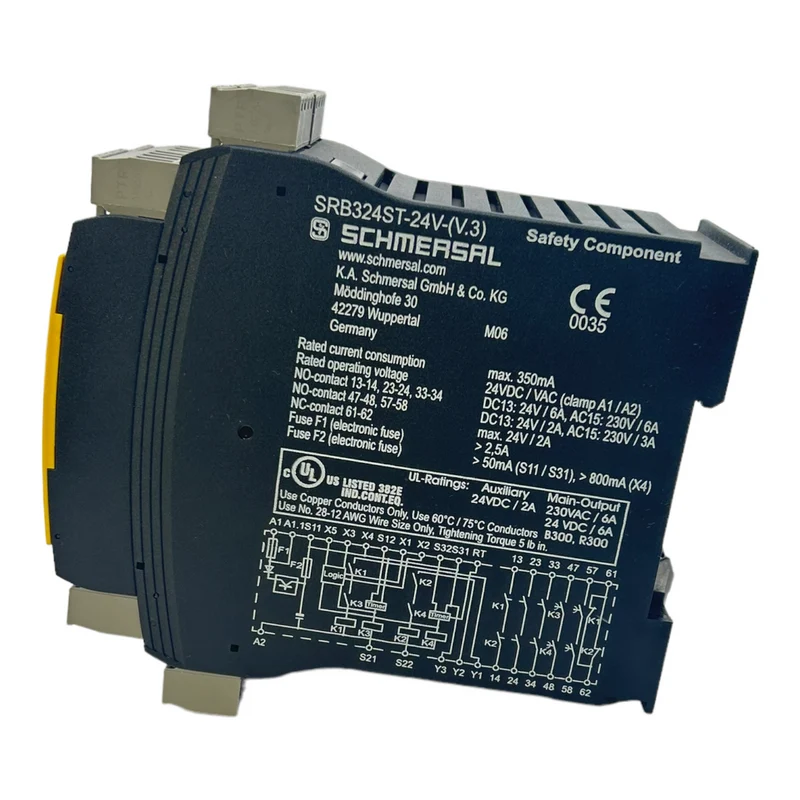Schmersal SRB324ST-24V Sicherheitsrelais 350mA 24VDC für industriellen Einsatz