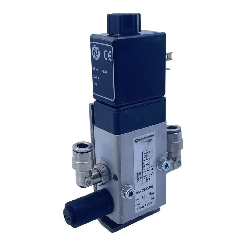 Norgren 2625400 Magnetventil für industriellen Einsatz 24V 5W 1,5-10bar Ventil