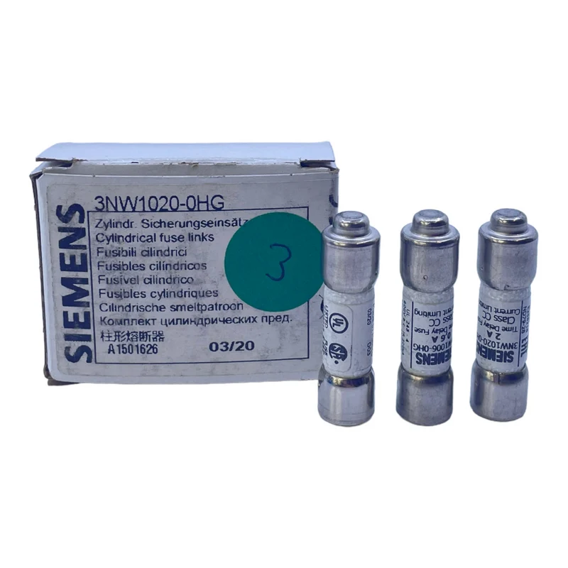 Siemens 3NW1020-0HG Sicherungseinsatz für industriellen Einsatz 0,6A VE: 3stk