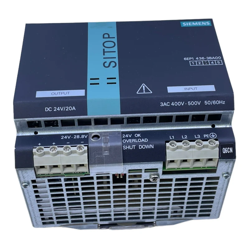 Siemens 6EP1436-3BA00 Netzteil für industriellen Einsatz 24V DC 20A 50/60Hz