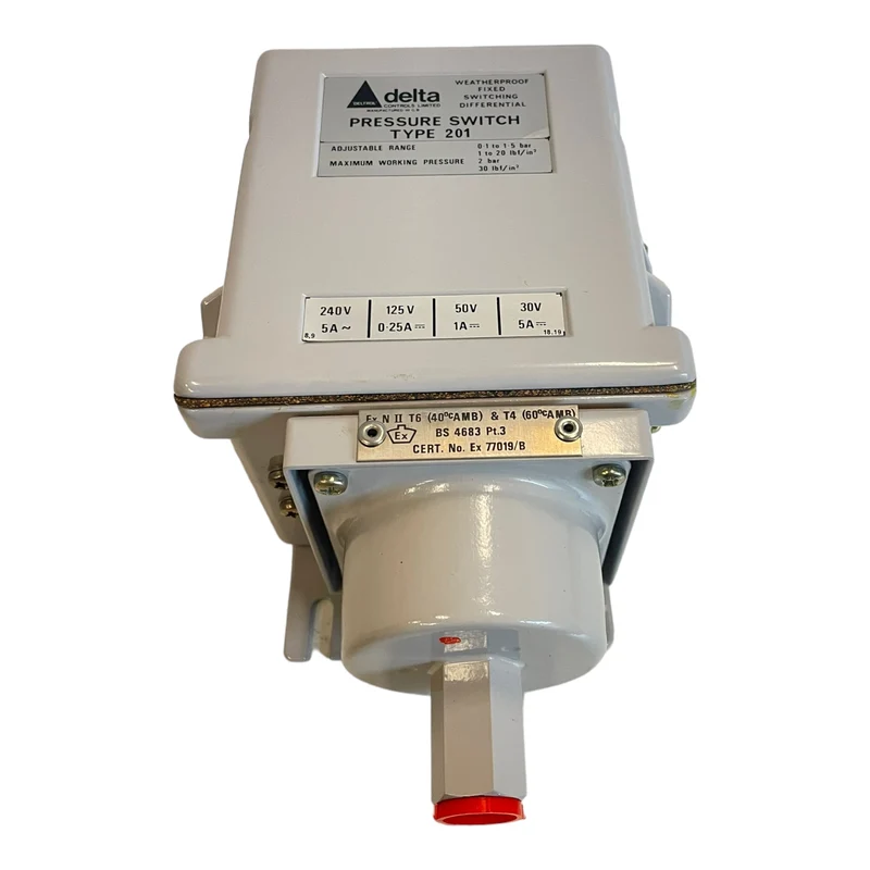Delta Control Type 201 Druckschalter für industriellen Einsatz Delta Control 201