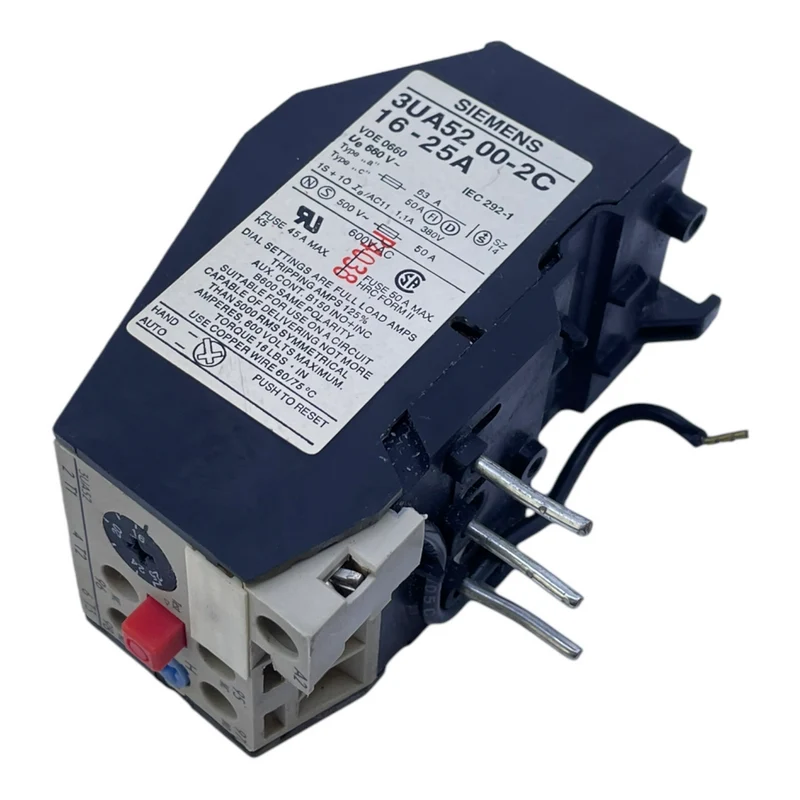 Siemens 3UA52 00-2C Überlastrelais 16-25A für industriellen Einsatz Relais