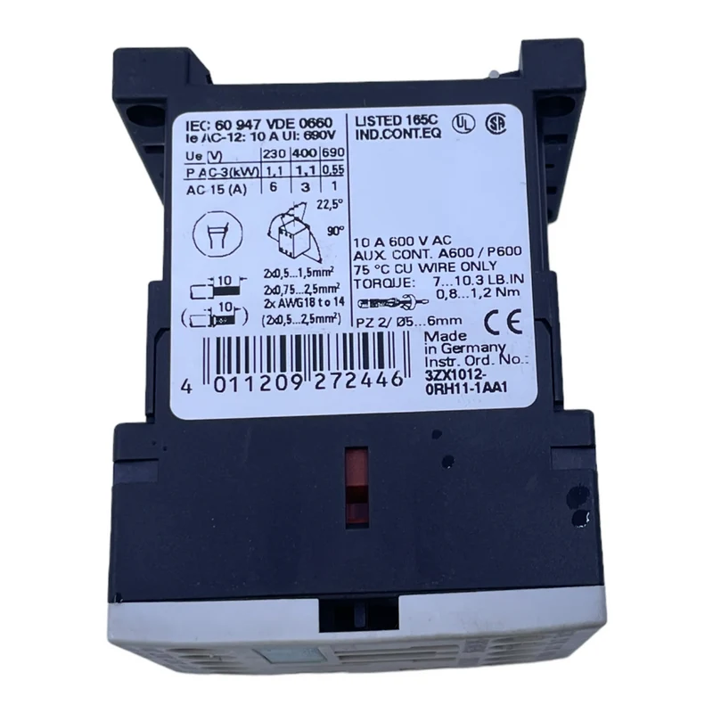 Siemens 3RH1122-1AP00 Leistungsschütz für industriellen Einsatz 230V 50/60Hz