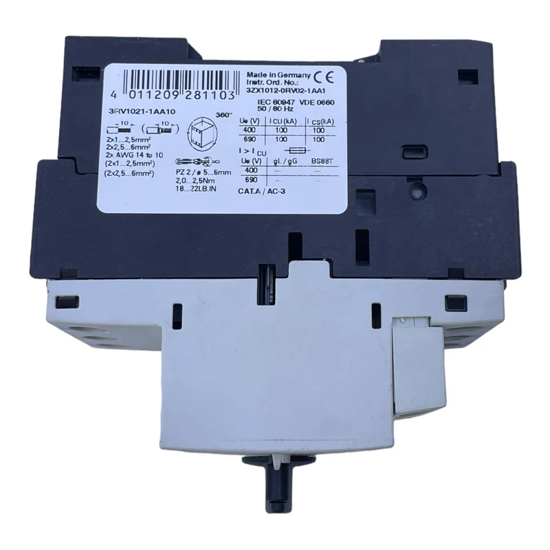 Siemens 3RV1021-1AA10 Leistungsschalter für industriellen Einsatz 50/60Hz