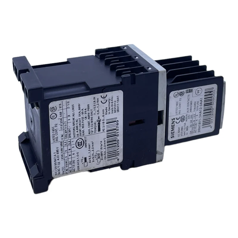 Siemens 3RT1016-1BB4-3MA0 Leistungsschalter + 3RH1911-1HA12-3AA1 24V DC