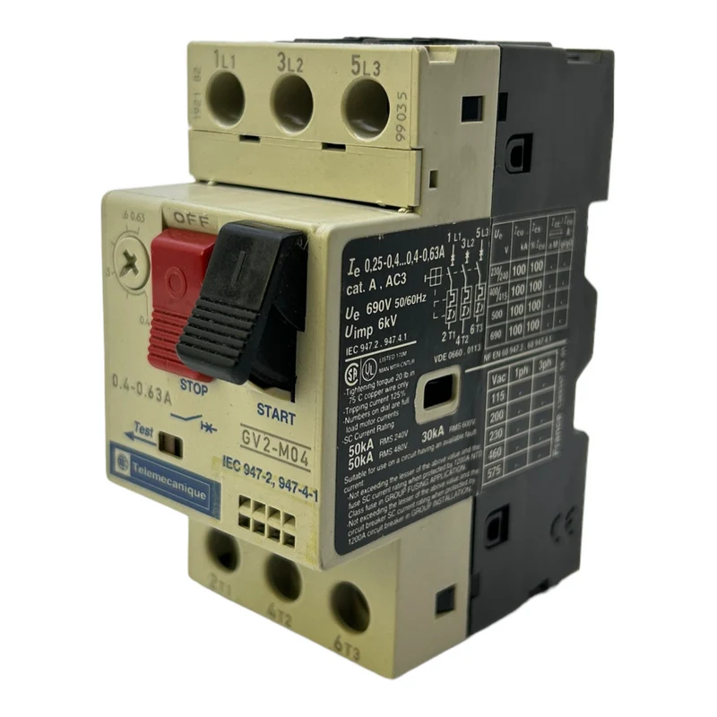Telemecanique GV2-M04 Motorschutzschalter für industriellen Einsatz 50/60Hz
