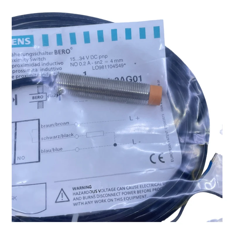 Siemens 3RG4022-0AG01 Induktiver Näherungsschalter 15…34V DC Näherungs Schalter