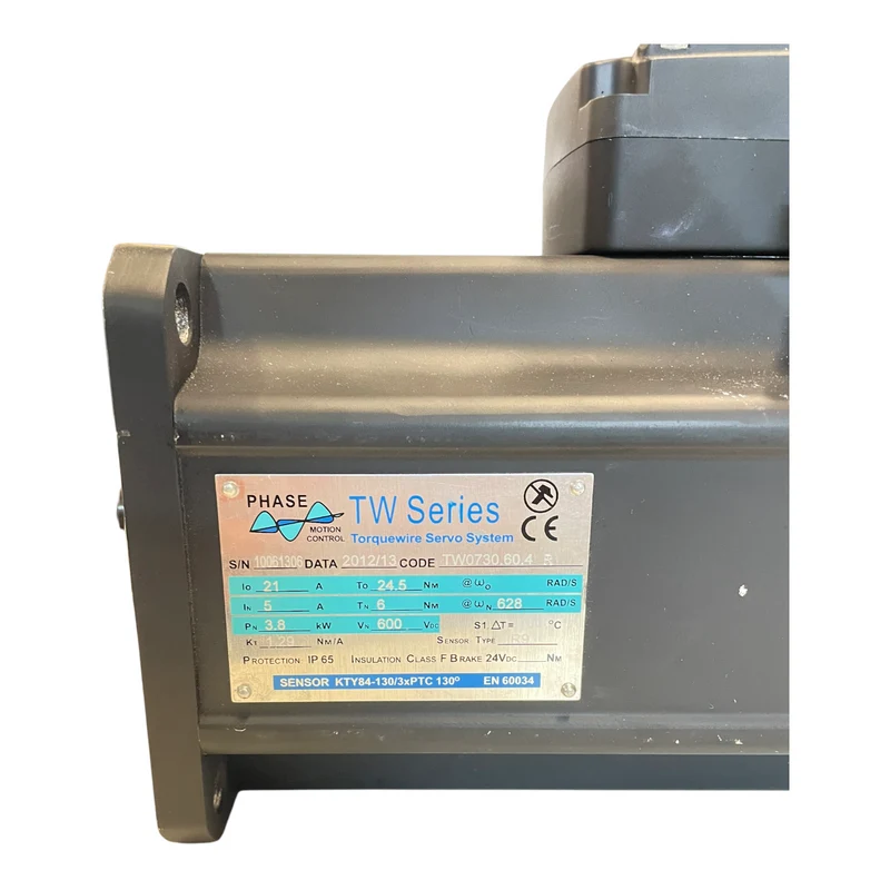 Phase TW0730.60.4R Servomotor 3,8kW IP65 Servomotor für industriellen Einsatz