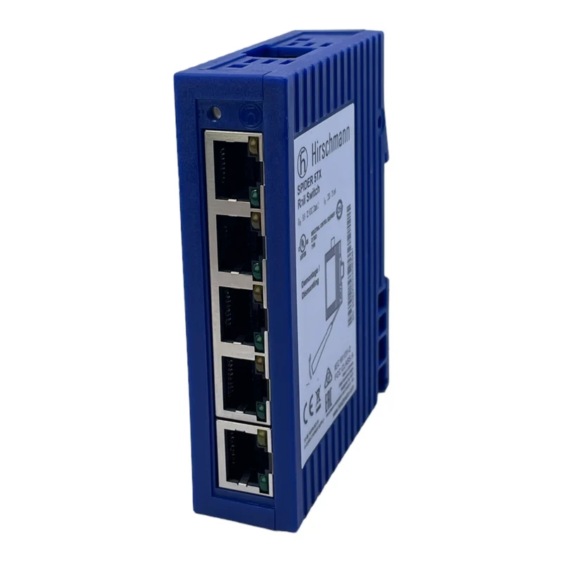 Hirschmann SPIDER 5TX Ethernet Schalter 9,6-32V DC 230-75mA 24V Schalter