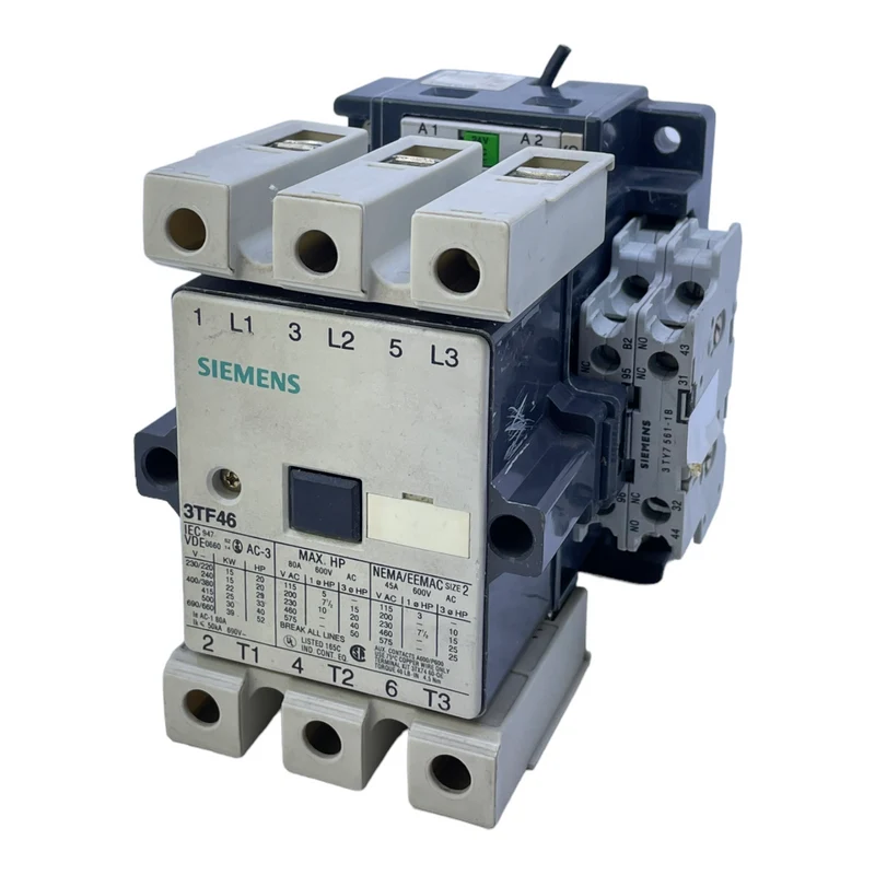 Siemens 3TF46-51/0 Leistungsschütz 24V für industriellen Einsatz Leistungsschütz
