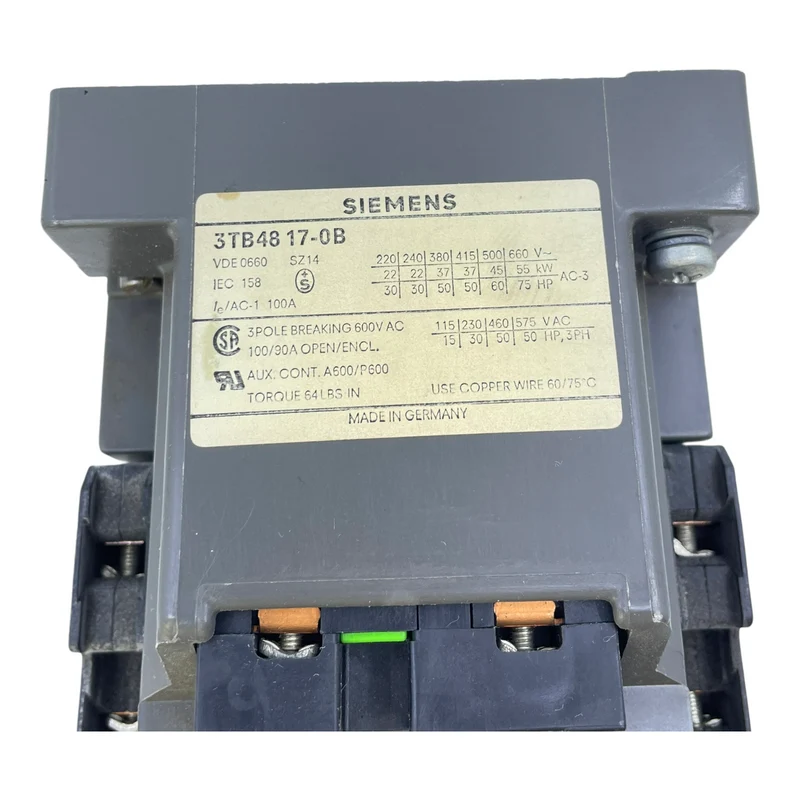 Siemens 3TB4817-0B Leistungsschütz 24V für industriellen Einsatz Leistungsschütz