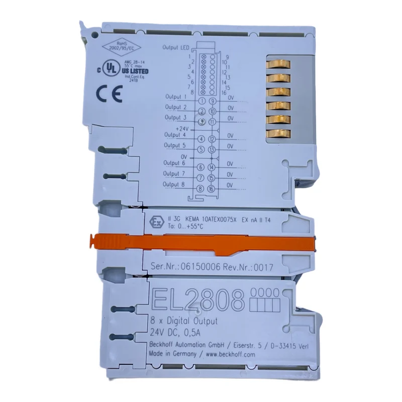 Beckhoff EL2808 Ausgangsklemme Output für industriellen Einsatz 24V DC 0,5A