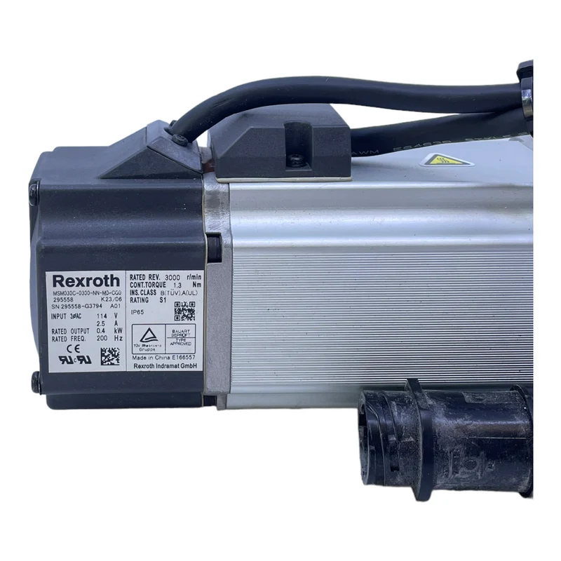 Rexroth MSM030C-0300-NN-M0-CG0 Servomotor mit Getriebe 114V 2,5A 0,4kW 200Hz