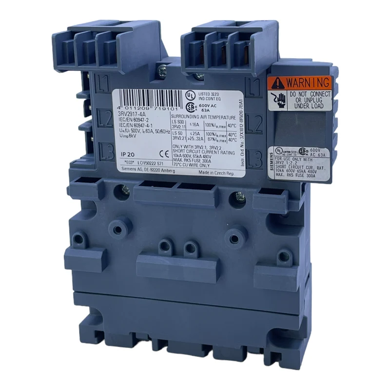 Siemens 3RV2917-4A Phasen-Sammelschiene für industriellen Einsatz 3RV2917-4A 63A