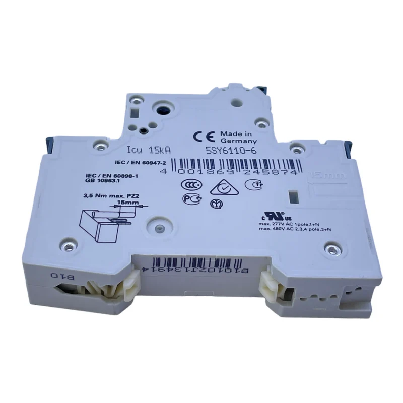 Siemens 5SY61 Schutzschalter MCB B10 230/400V für industriellen Einsatz 5SY61