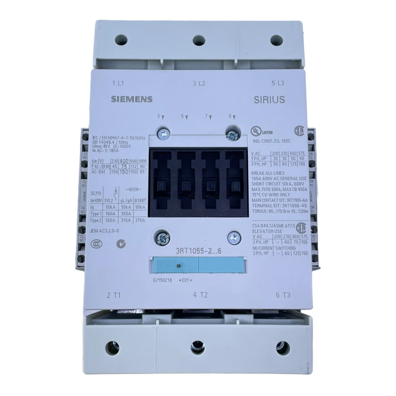 Siemens 3RT1055-2AP36 Leistungsschütz für industriellen Einsatz 50/60Hz 240V 10A