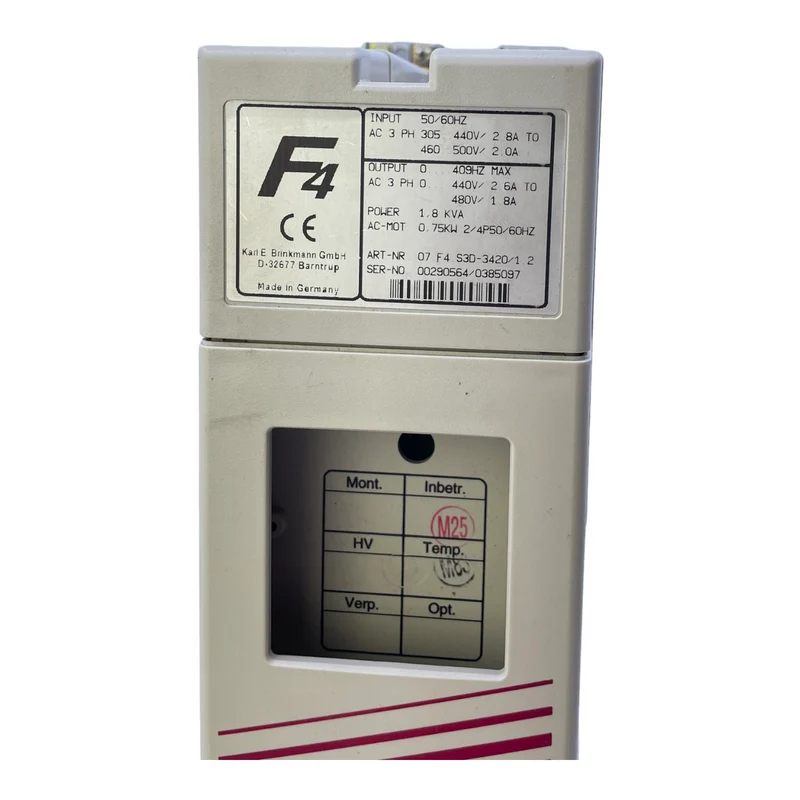 KEB 07.F4.S3D-3420/1.2 Frequenzumrichter 0,75kW für industriellen Einsatz KEB