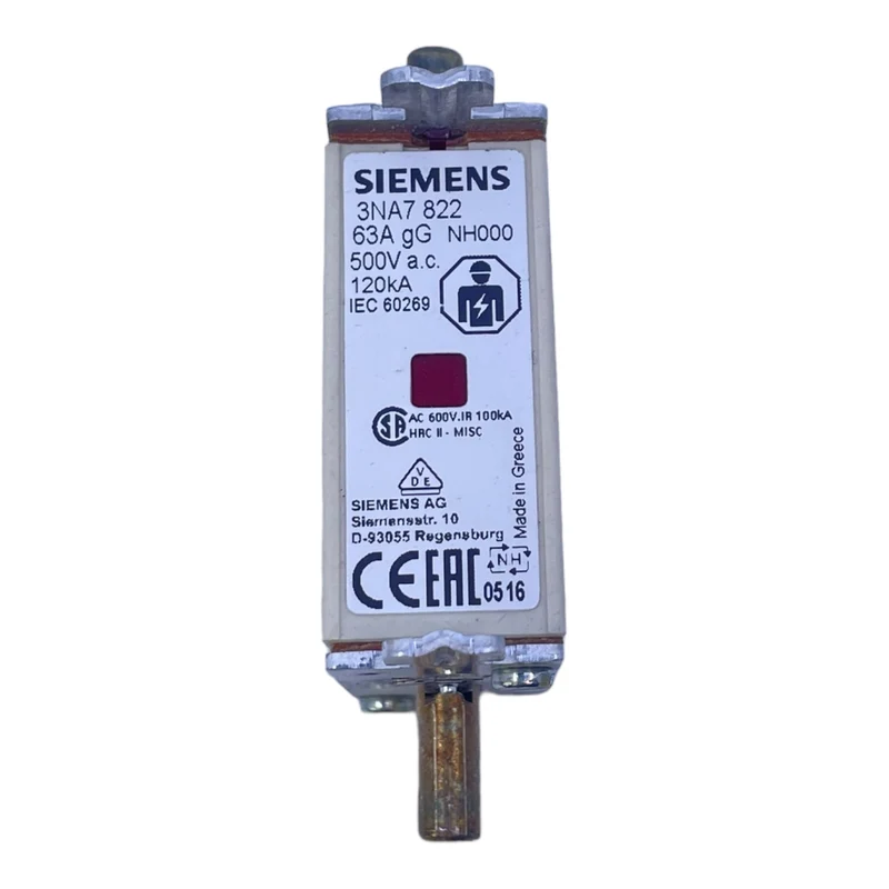 Siemens 3NA7822 Sicherungssatz für industriellen Einsatz VE: 3stk/pcs