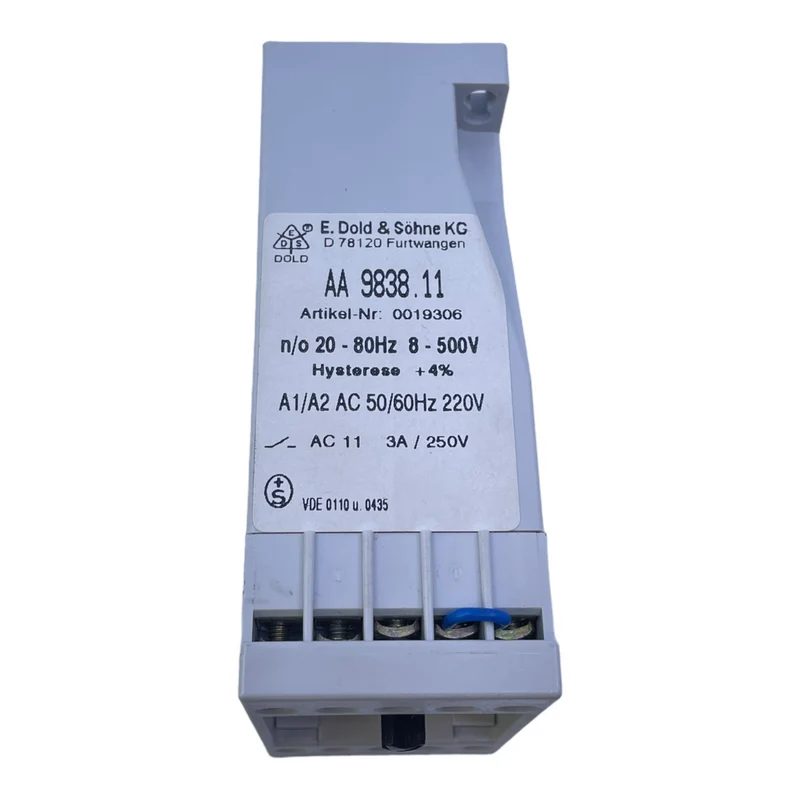 E.Dold&Söhne AA9838.11 Unterspannungsrelais 50/60Hz 220V AC